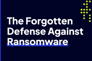 Graphic highlighting overlooked defenses such as DNS and IP reputation against ransomware.