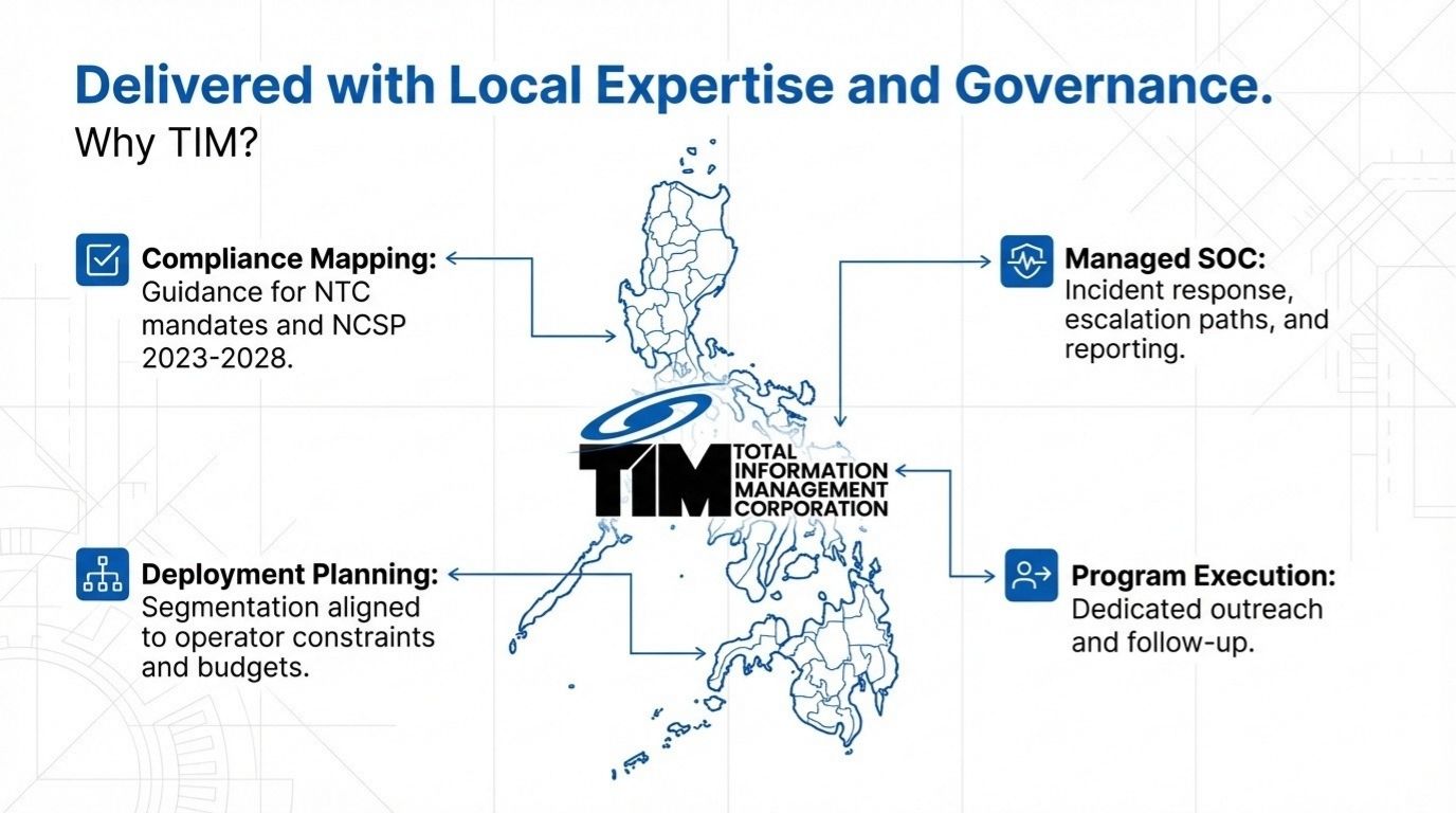 Delivered with Local Expertise and Governance. Why TIM?